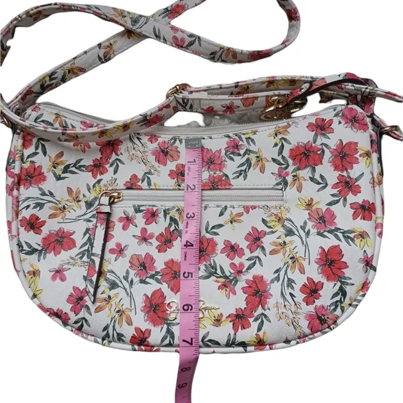 Jessica Simpson Gloria Floral Print Midi Crossbody Handbag - Picture 12 of 16